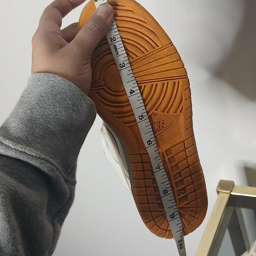 Nike Sky High Hidden Wedge White And Orange Size 8 - Picture 15 of 16
